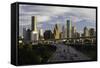 City Skyline and Interstate, Houston, Texas, United States of America, North America-Gavin-Framed Stretched Canvas