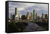 City Skyline and Interstate, Houston, Texas, United States of America, North America-Gavin-Framed Stretched Canvas