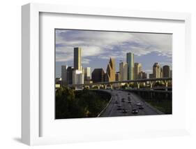 City Skyline and Interstate, Houston, Texas, United States of America, North America-Gavin-Framed Photographic Print