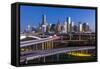 City Skyline and Interstate, Houston, Texas, Usa-Gavin Hellier-Framed Stretched Canvas