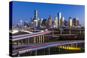 City Skyline and Interstate, Houston, Texas, Usa-Gavin Hellier-Stretched Canvas
