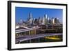 City Skyline and Interstate, Houston, Texas, Usa-Gavin Hellier-Framed Photographic Print