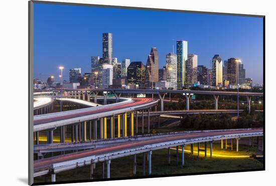 City Skyline and Interstate, Houston, Texas, Usa-Gavin Hellier-Mounted Photographic Print