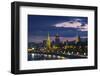 City Skyline and Kremlin at Dusk.-Jon Hicks-Framed Photographic Print