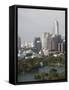 City Skyline and Lumpini Park, Bangkok, Thailand, Southeast Asia-Angelo Cavalli-Framed Stretched Canvas