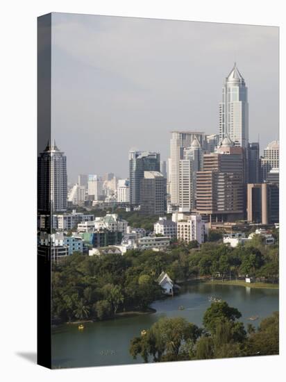 City Skyline and Lumpini Park, Bangkok, Thailand, Southeast Asia-Angelo Cavalli-Stretched Canvas