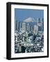 City Skyline and Mount Fuji, Tokyo, Honshu, Japan-Steve Vidler-Framed Photographic Print