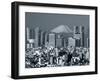 City Skyline and Mount Fuji, Tokyo, Honshu, Japan-Steve Vidler-Framed Premium Photographic Print