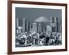 City Skyline and Mount Fuji, Tokyo, Honshu, Japan-Steve Vidler-Framed Photographic Print