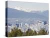 City Skyline and Mountains, Vancouver, British Columbia, Canada, North America-Christian Kober-Stretched Canvas