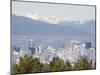 City Skyline and Mountains, Vancouver, British Columbia, Canada, North America-Christian Kober-Mounted Photographic Print