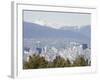 City Skyline and Mountains, Vancouver, British Columbia, Canada, North America-Christian Kober-Framed Photographic Print