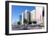 City Skyline and Rashid Bin Saeed Al Maktoum Street, Abu Dhabi, United Arab Emirates, Middle East-Frank Fell-Framed Photographic Print