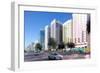 City Skyline and Rashid Bin Saeed Al Maktoum Street, Abu Dhabi, United Arab Emirates, Middle East-Frank Fell-Framed Photographic Print