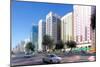 City Skyline and Rashid Bin Saeed Al Maktoum Street, Abu Dhabi, United Arab Emirates, Middle East-Frank Fell-Mounted Photographic Print