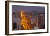 City Skyline and Rashid Bin Saeed Al Maktoum Street at Dusk-Frank Fell-Framed Photographic Print