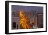 City Skyline and Rashid Bin Saeed Al Maktoum Street at Dusk-Frank Fell-Framed Photographic Print