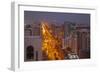 City Skyline and Rashid Bin Saeed Al Maktoum Street at Dusk-Frank Fell-Framed Photographic Print