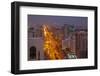 City Skyline and Rashid Bin Saeed Al Maktoum Street at Dusk-Frank Fell-Framed Photographic Print