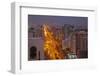 City Skyline and Rashid Bin Saeed Al Maktoum Street at Dusk-Frank Fell-Framed Photographic Print