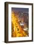 City Skyline and Rashid Bin Saeed Al Maktoum Street at Dusk-Frank Fell-Framed Photographic Print