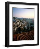 City Skyline and Rooftops, Taxco, Mexico-Steve Vidler-Framed Photographic Print