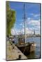 City Skyline and Sailing Ship from Norr Malarstrand, Kungsholmen, Stockholm, Sweden-Frank Fell-Mounted Photographic Print