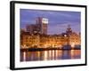 City Skyline and Savannah River, Savannah, Georgia, United States of America, North America-Richard Cummins-Framed Photographic Print