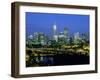 City Skyline and Swan River from Kings Park in the Evening, Perth, Western Australia, Australia-Gavin Hellier-Framed Photographic Print