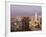 City Skyline and the Andes Mountains at Dusk, Santiago, Chile, South America-Gavin Hellier-Framed Photographic Print