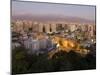 City Skyline and the Andes Mountains at Dusk, Santiago, Chile, South America-Gavin Hellier-Mounted Photographic Print