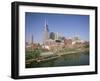 City Skyline and the Cumberland River, Nashville, Tennessee, United States of America-Gavin Hellier-Framed Photographic Print