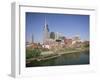 City Skyline and the Cumberland River, Nashville, Tennessee, United States of America-Gavin Hellier-Framed Photographic Print