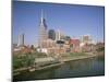 City Skyline and the Cumberland River, Nashville, Tennessee, United States of America-Gavin Hellier-Mounted Photographic Print