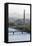 City Skyline and the Juche Tower, Pyongyang, Democratic People's Republic of Korea (DPRK), N. Korea-Gavin Hellier-Framed Stretched Canvas