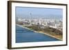 City Skyline and the Juche Tower, Pyongyang, Democratic People's Republic of Korea (DPRK), N. Korea-Gavin Hellier-Framed Photographic Print