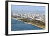 City Skyline and the Juche Tower, Pyongyang, Democratic People's Republic of Korea (DPRK), N. Korea-Gavin Hellier-Framed Photographic Print