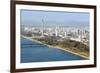 City Skyline and the Juche Tower, Pyongyang, Democratic People's Republic of Korea (DPRK), N. Korea-Gavin Hellier-Framed Photographic Print