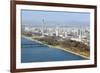 City Skyline and the Juche Tower, Pyongyang, Democratic People's Republic of Korea (DPRK), N. Korea-Gavin Hellier-Framed Photographic Print