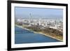 City Skyline and the Juche Tower, Pyongyang, Democratic People's Republic of Korea (DPRK), N. Korea-Gavin Hellier-Framed Photographic Print