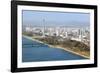 City Skyline and the Juche Tower, Pyongyang, Democratic People's Republic of Korea (DPRK), N. Korea-Gavin Hellier-Framed Photographic Print