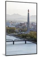 City Skyline and the Juche Tower, Pyongyang, Democratic People's Republic of Korea (DPRK), N. Korea-Gavin Hellier-Mounted Photographic Print