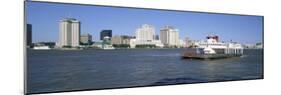 City Skyline and the Mississippi River, New Orleans, Louisiana, United States of America-Gavin Hellier-Mounted Photographic Print