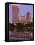 City Skyline and the Scioto River, Columbus, Ohio, United States of America, North America-Richard Cummins-Framed Stretched Canvas