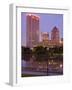 City Skyline and the Scioto River, Columbus, Ohio, United States of America, North America-Richard Cummins-Framed Photographic Print