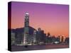 City Skyline and Victoria Harbour at Night, Hong Kong, China-Steve Vidler-Stretched Canvas