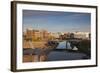 City Skyline at Dawn, Sioux Falls, South Dakota, USA-Walter Bibikow-Framed Photographic Print