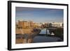 City Skyline at Dawn, Sioux Falls, South Dakota, USA-Walter Bibikow-Framed Photographic Print