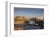 City Skyline at Dawn, Sioux Falls, South Dakota, USA-Walter Bibikow-Framed Photographic Print