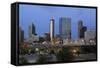 City Skyline at Dusk, Atlanta, Georgia, United States of America, North America-Richard Cummins-Framed Stretched Canvas